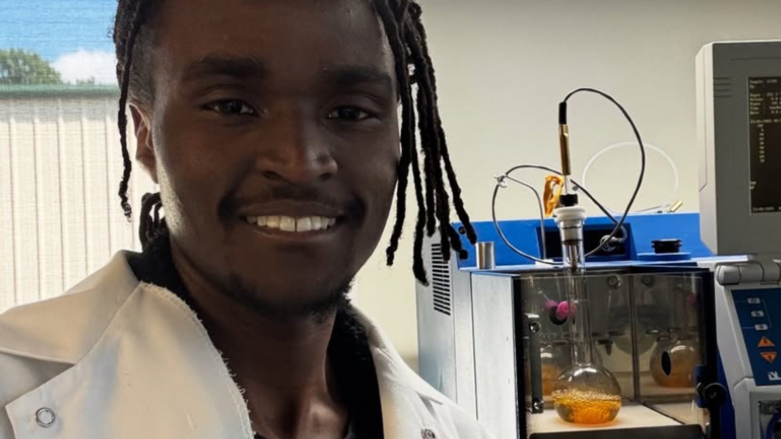 Julian Brown pictured in laboratory