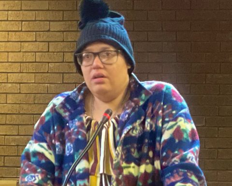 Tiffany Meek pictured in court.