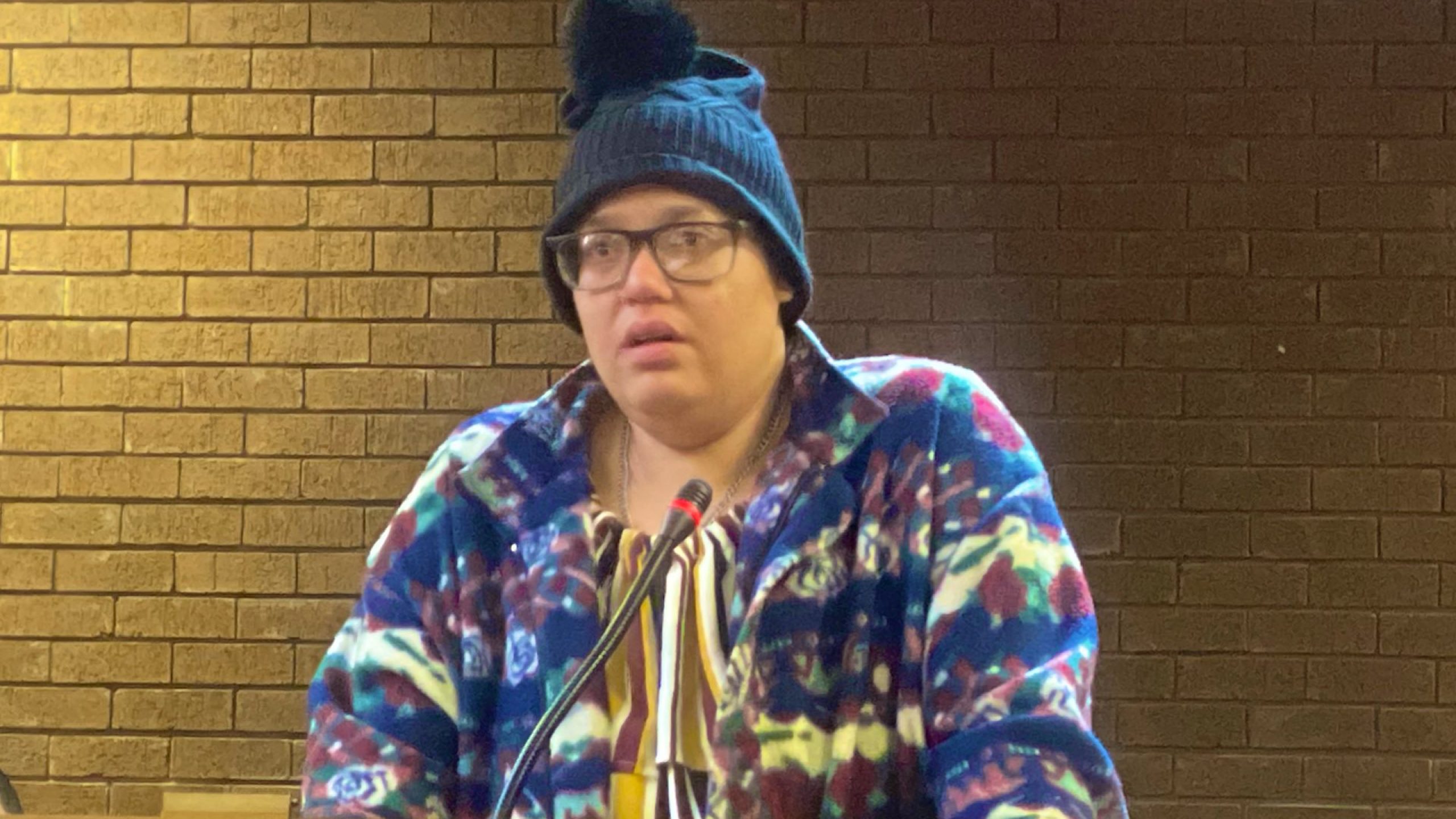 Tiffany Meek pictured in court.